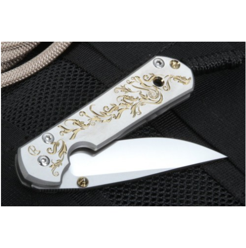 5891 Chris Reeve Large Sebenza 21 Unique Graphics Gold Leaf фото 3