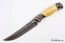 Боевой нож  Авторский Нож из Дамаска №48