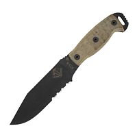 Нож с фиксированным клинком Ontario "RD6 Black Micarta"