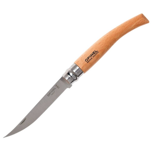 154 Opinel Нож складной филейный№10 VRI Folding Slim Beechwood фото 11